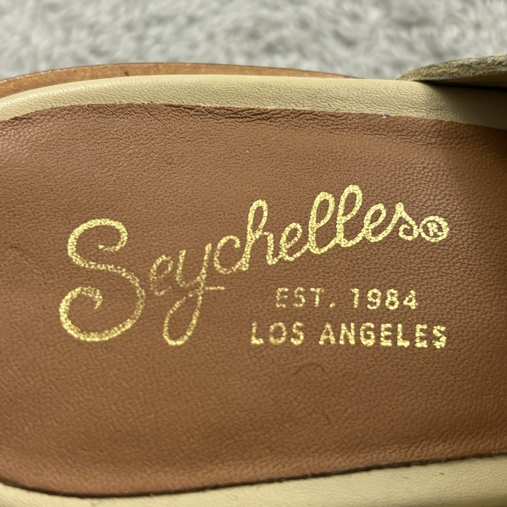 Seychelles Leather Masterpiece Clog Mules Womens 10 Cream Boho Minimalist Luxury - Picture 6 of 8